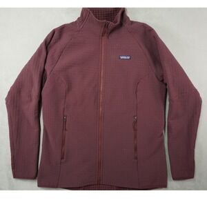 Patagonia R2 TechFace Womens Medium Maroon Full Zip Fleece Jacket